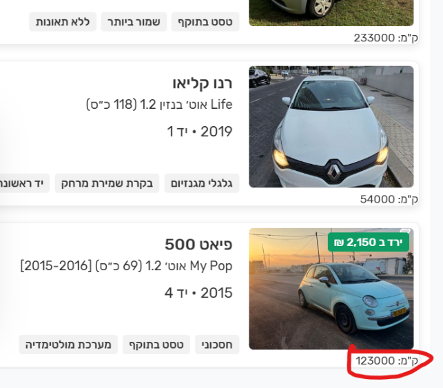 תצוגת תוסף רכבים יד2